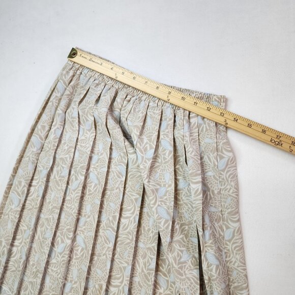 TanJay Vintage Skirt 10 Pleated Cottage Romantic Paisley Garden Tea Fairy Whimsy - Picture 3 of 6